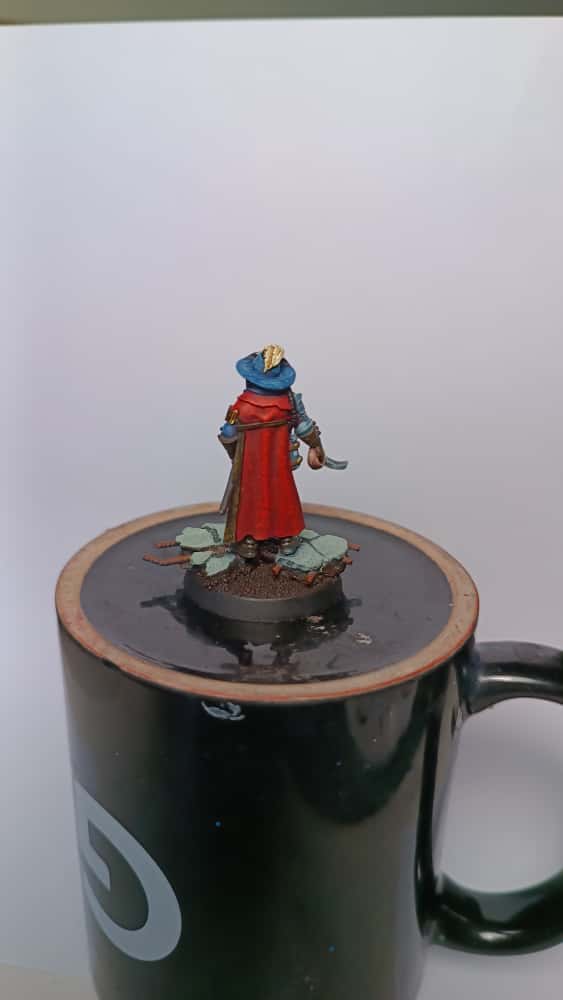 Musketeer, resin miniature, 28mm heroic scale unpainted resin, view 5