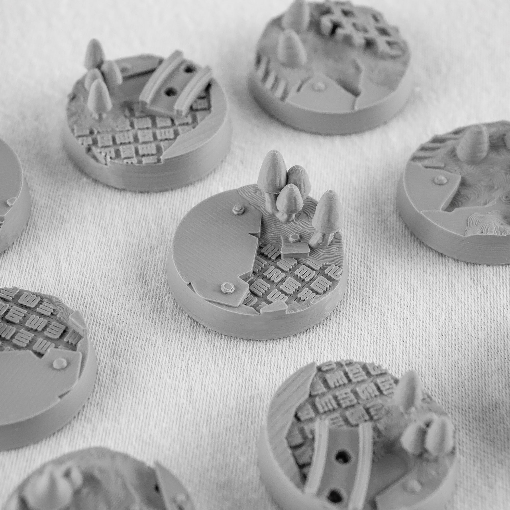 Warpzel-1A Ork Fungus Farm  FDM Miniature Bases (25mm-90mm)