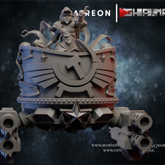 Battle Sisters Red Sisters 3 Supreme Commander, Battle Sisters proxy miniature, 28mm heroic scale unpainted resin