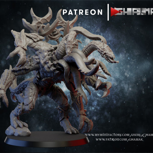 Hellspawn Chaos Creature 1, Hellspawn proxy miniature, 28mm heroic scale unpainted resin