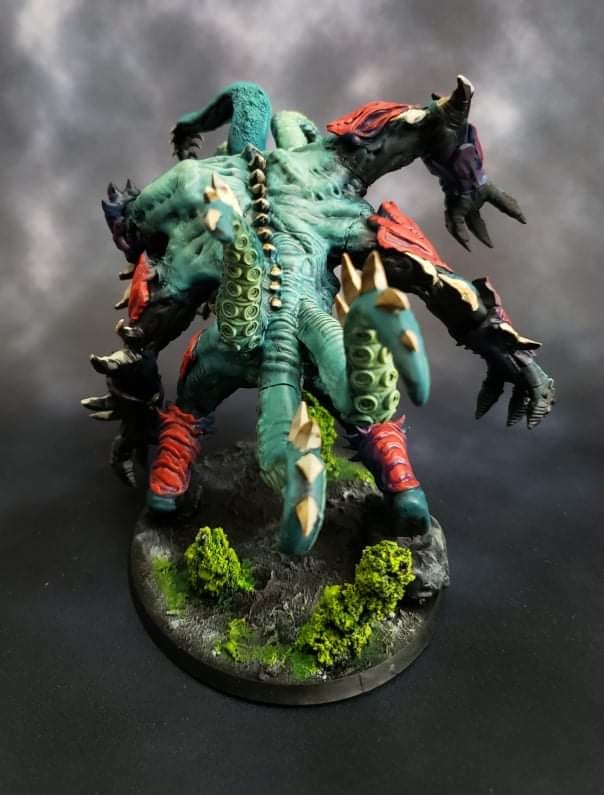 Hellspawn Chaos Creature 1, Hellspawn proxy miniature, 28mm heroic scale unpainted resin, view 5