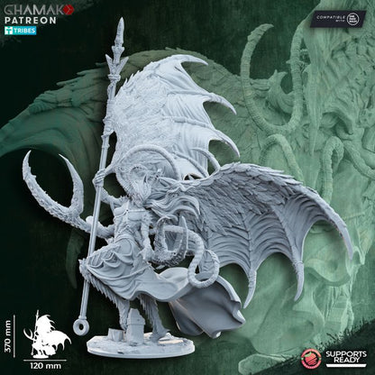 Hellspawn Daemon of Corruption, Hellspawn proxy miniature, 28mm heroic scale unpainted resin