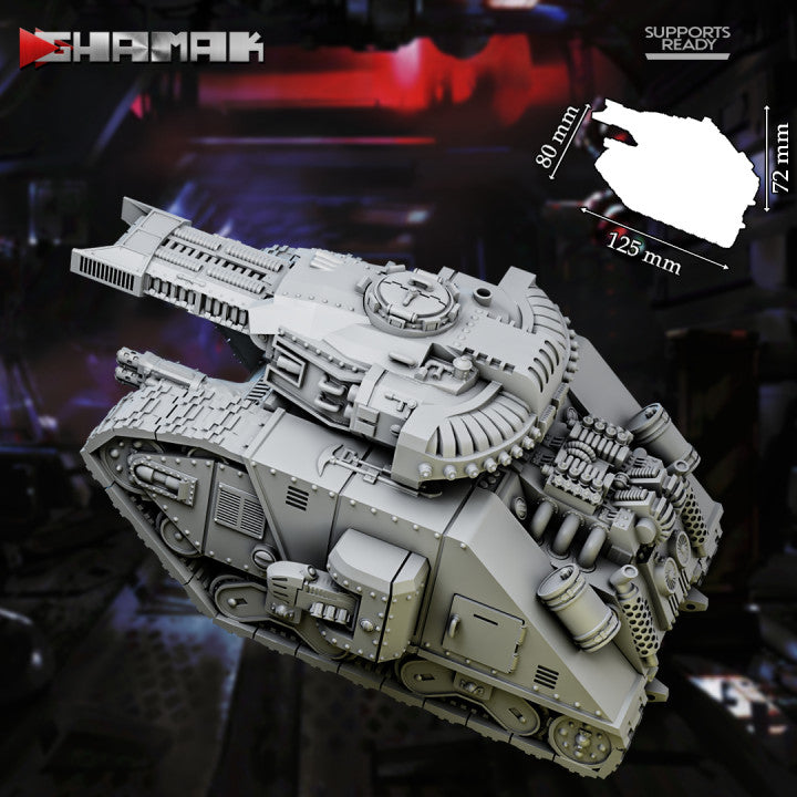 Imperial Army Firstborn Iron Curtain Plasma Tank, Imperial Army proxy miniature, 28mm heroic scale unpainted resin