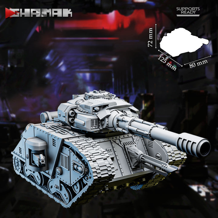 Imperial Army Firstborn Iron Curtain Tank Hunter, Imperial Army proxy miniature, 28mm heroic scale unpainted resin