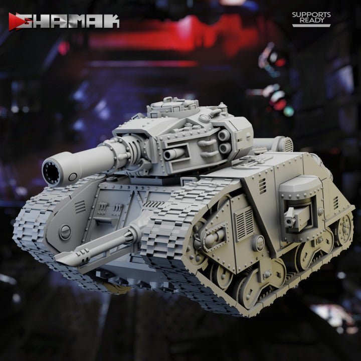 Imperial Army Iron Curtain Battle Tank, Imperial Army proxy miniature, 28mm heroic scale unpainted resin
