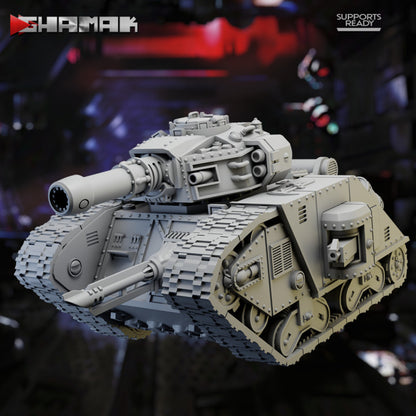 Imperial Army Iron Curtain Battle Tank, Imperial Army proxy miniature, 28mm heroic scale unpainted resin