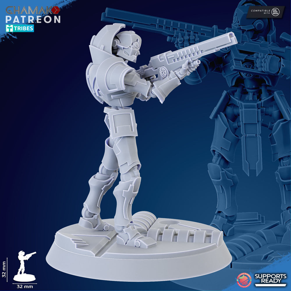 Necro Snipers (10 Units), Necro proxy miniature, 28mm heroic scale unpainted resin, view 9