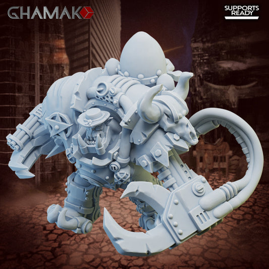 Orks Orkz Klintz Bozz with Backpack, Orks proxy miniature, 28mm heroic scale unpainted resin