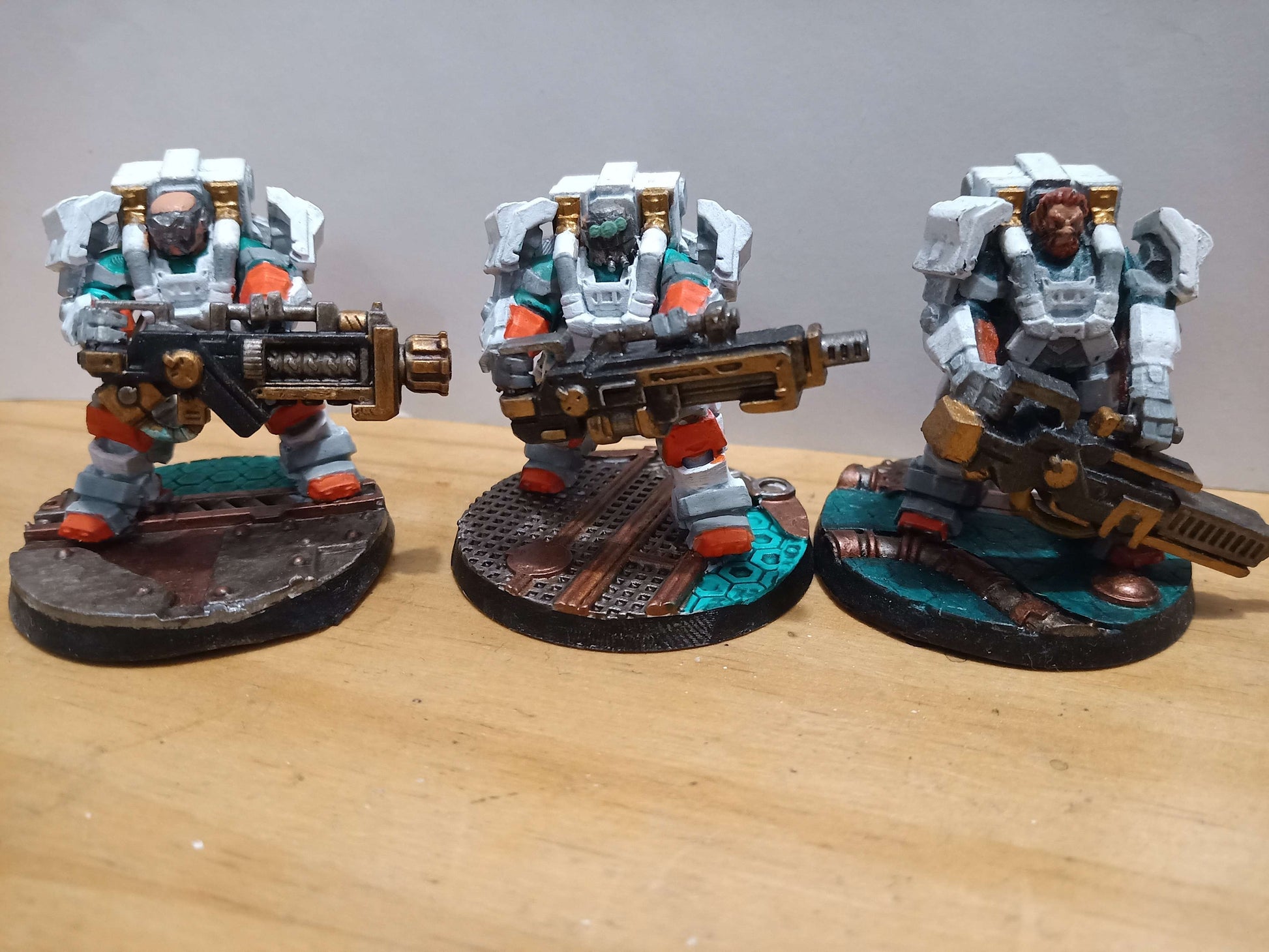 Space Dwarf Thunderlords Exo-Frames (3 Units), Space Dwarf proxy miniature, 28mm heroic scale unpainted resin, view 5