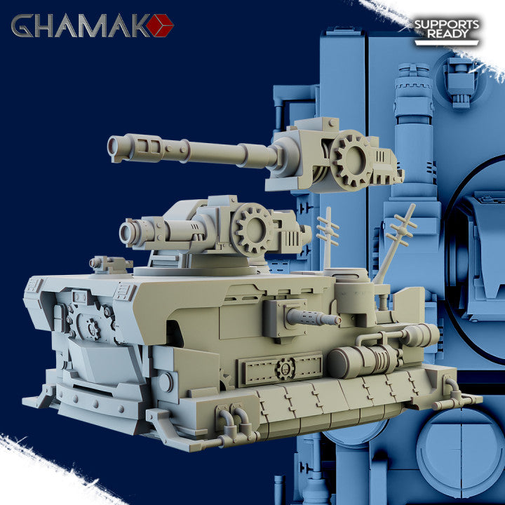 Tech Priests Martian Sand Destroyer, Tech Priests proxy miniature, 28mm heroic scale unpainted resin