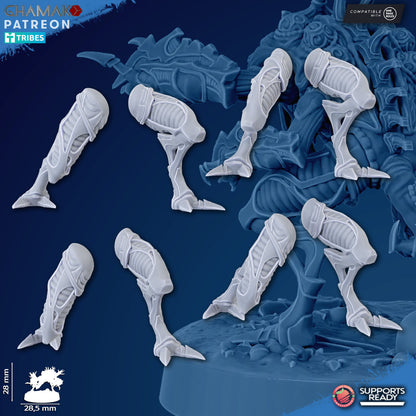 Tech Priests Genextractors (4 Units), Tech Priests proxy miniature, 28mm heroic scale unpainted resin, view 5