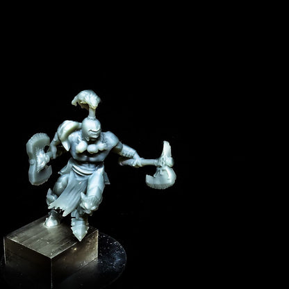 Berserk Guards (3 Units), resin miniature, 28mm heroic scale unpainted resin, view 2