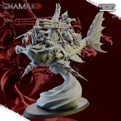 Abyss Predator, resin miniature, 28mm heroic scale unpainted resin