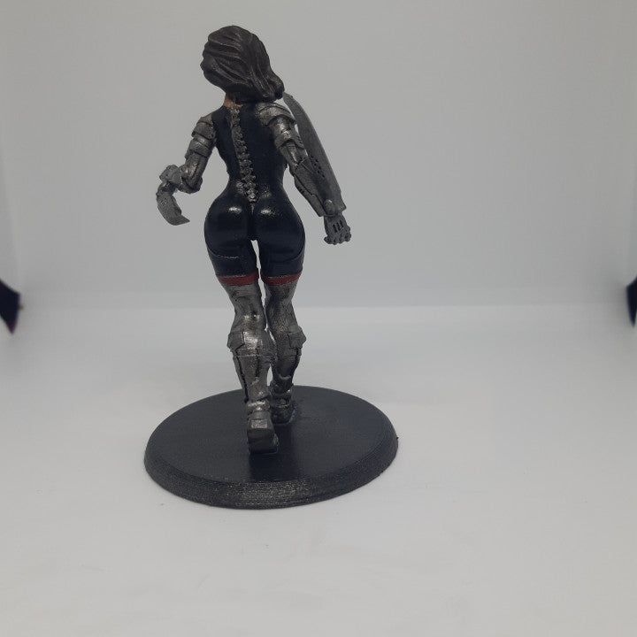 Akita, resin miniature, 28mm heroic scale unpainted resin, view 2