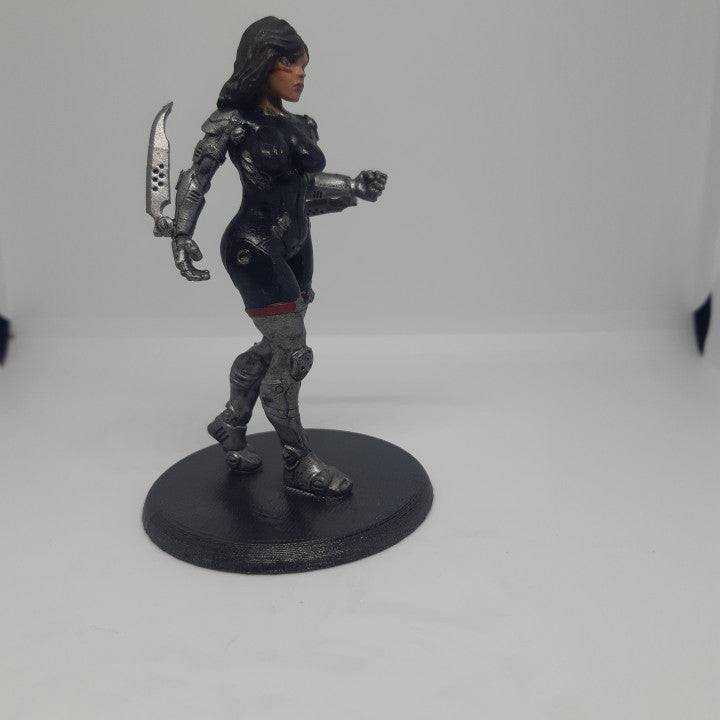 Akita, resin miniature, 28mm heroic scale unpainted resin, view 3