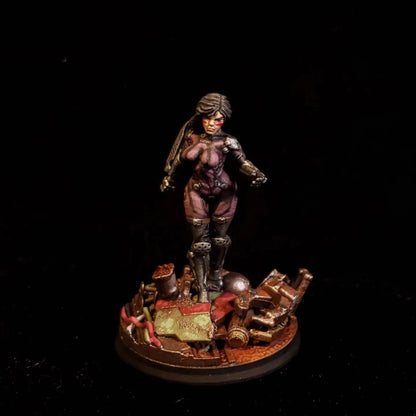 Akita, resin miniature, 28mm heroic scale unpainted resin, view 4