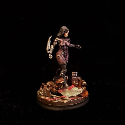 Akita, resin miniature, 28mm heroic scale unpainted resin, view 6
