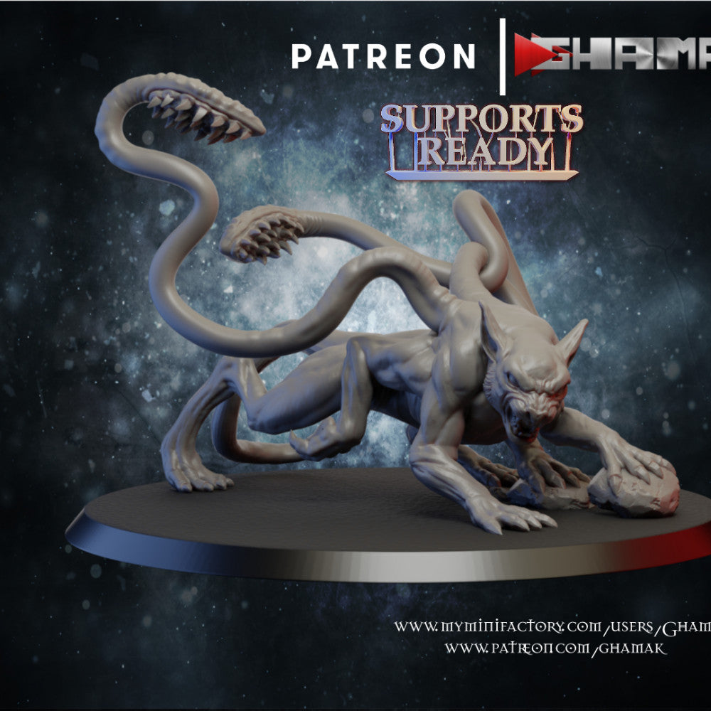 Big Cat 1, resin miniature, 28mm heroic scale unpainted resin
