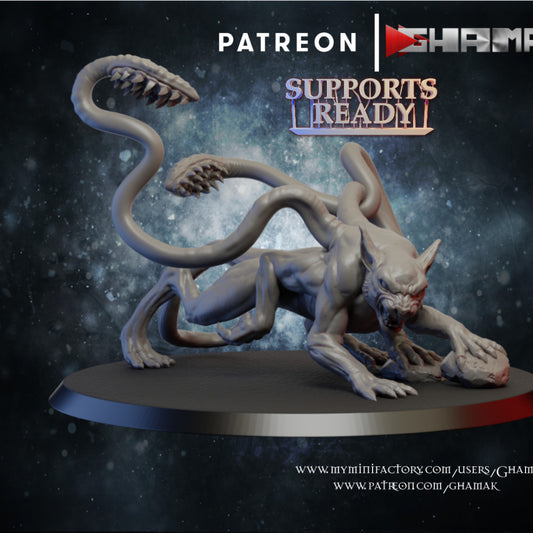 Big Cat 1, resin miniature, 28mm heroic scale unpainted resin
