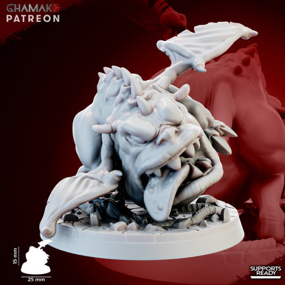 Big Jaws Herd (12 Units), resin miniature, 28mm heroic scale unpainted resin