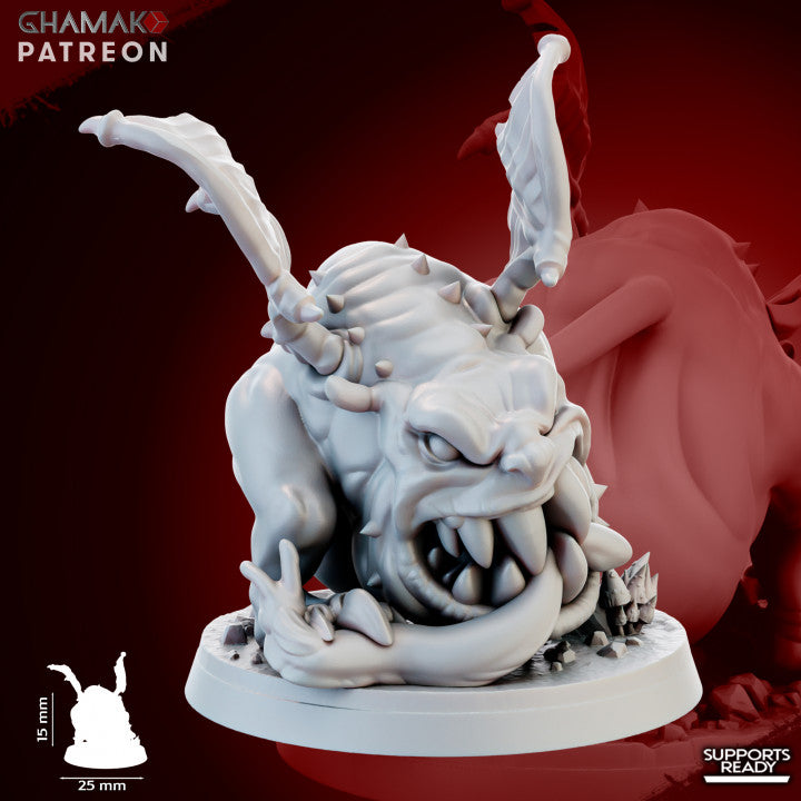 Big Jaws Herd (12 Units), resin miniature, 28mm heroic scale unpainted resin, view 5