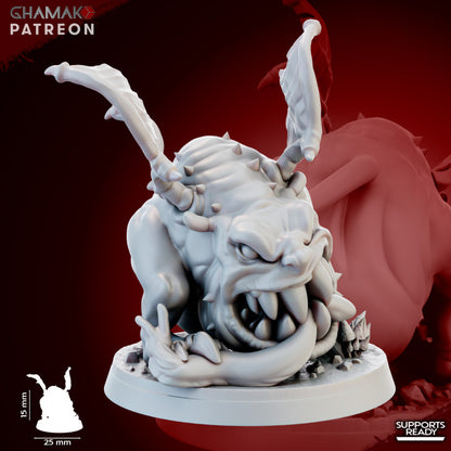 Big Jaws Herd (12 Units), resin miniature, 28mm heroic scale unpainted resin, view 5