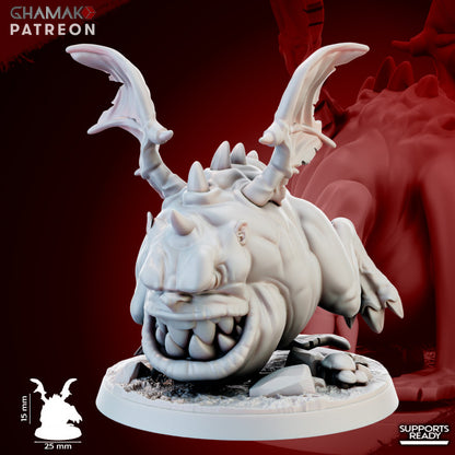 Big Jaws Herd (12 Units), resin miniature, 28mm heroic scale unpainted resin, view 8