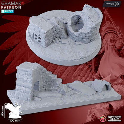 Duke on Gryphon, resin miniature, 28mm heroic scale unpainted resin, view 7