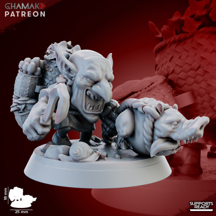 Porcini Sniffer (6 Units), resin miniature, 28mm heroic scale unpainted resin