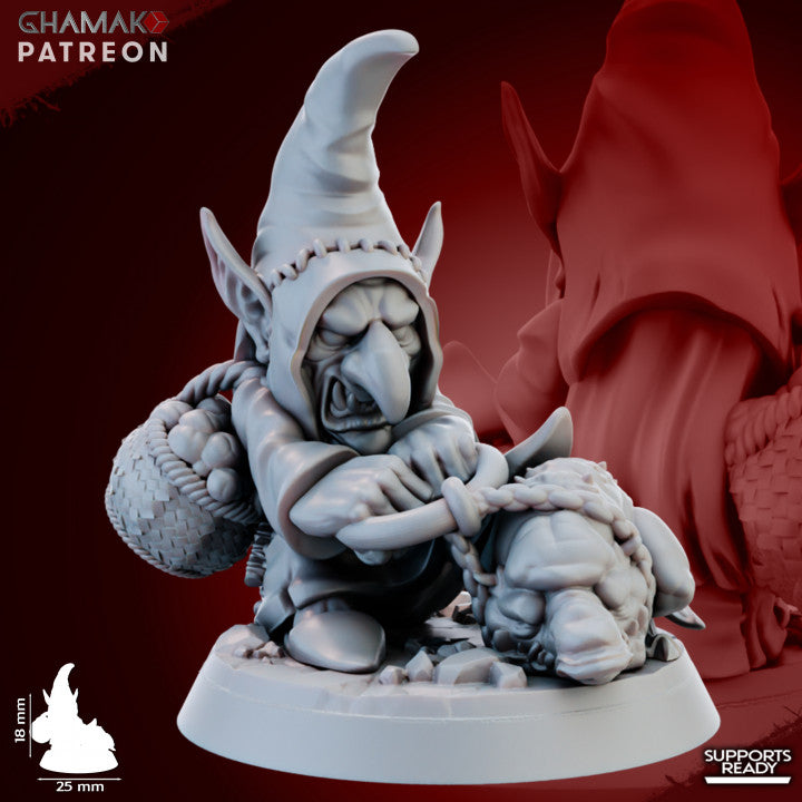 Porcini Sniffer (6 Units), resin miniature, 28mm heroic scale unpainted resin, view 6