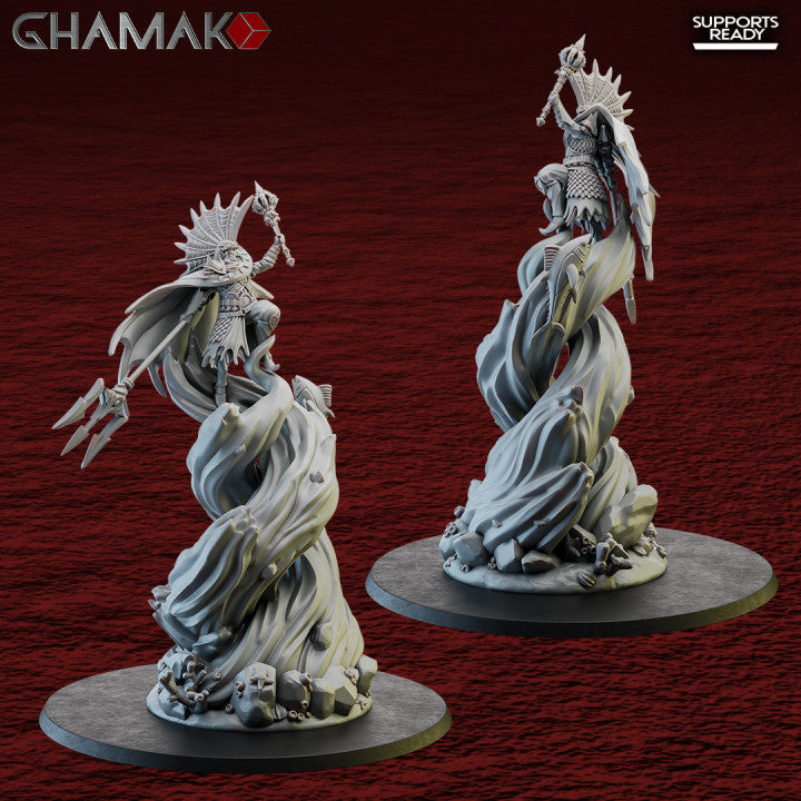The Sea Storm, resin miniature, 28mm heroic scale unpainted resin, view 2