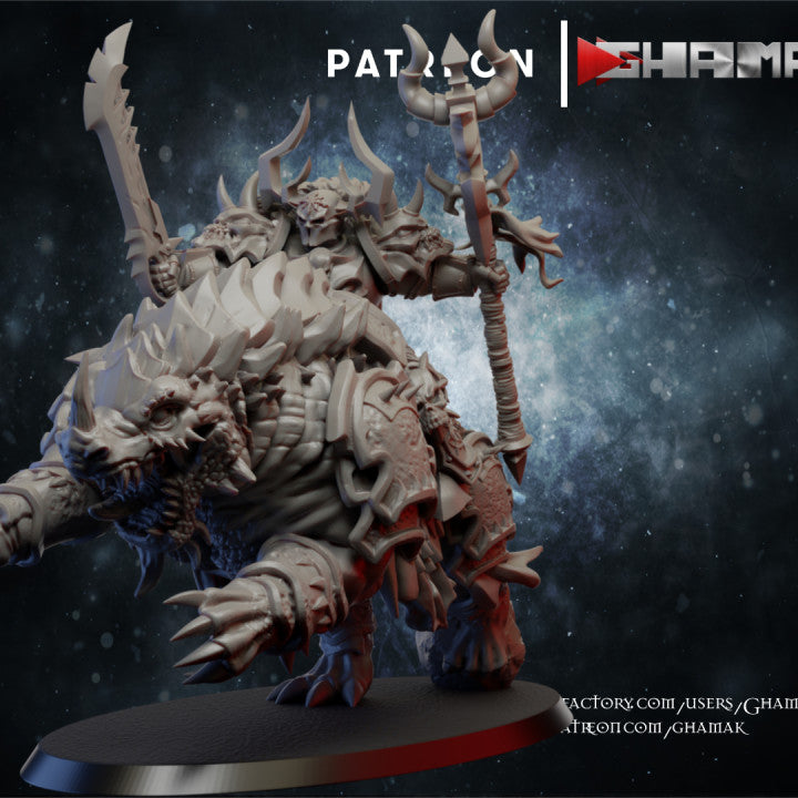 Chaos Charcadon, resin miniature, 28mm heroic scale unpainted resin