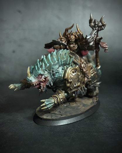 Chaos Charcadon, resin miniature, 28mm heroic scale unpainted resin, view 2