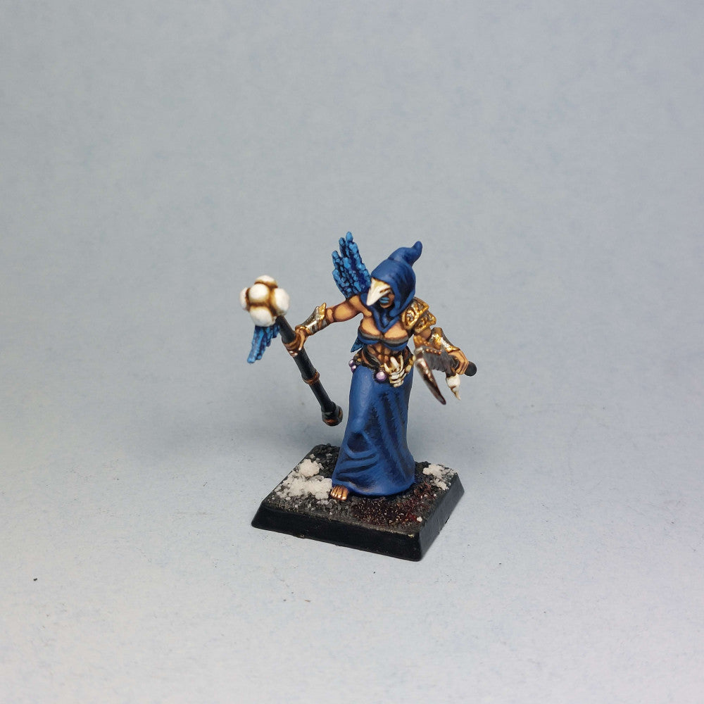 Female Cultist, resin miniature, 28mm heroic scale unpainted resin, view 2