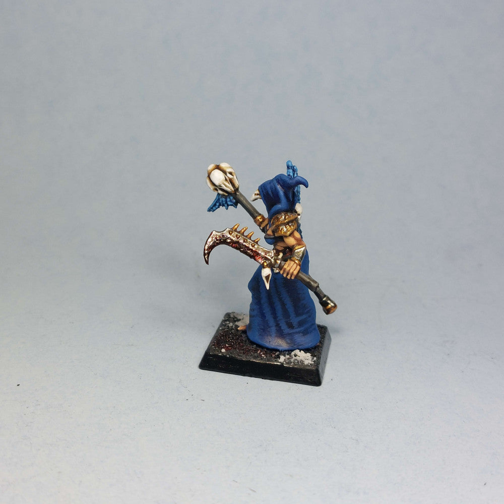 Female Cultist, resin miniature, 28mm heroic scale unpainted resin, view 3
