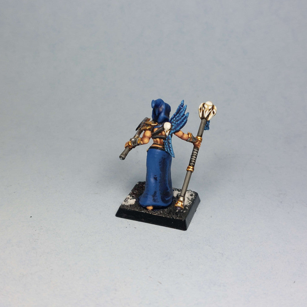 Female Cultist, resin miniature, 28mm heroic scale unpainted resin, view 4