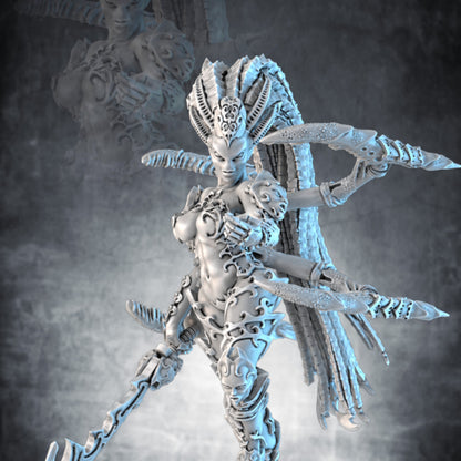 Daemon Prince, resin miniature, 28mm heroic scale unpainted resin