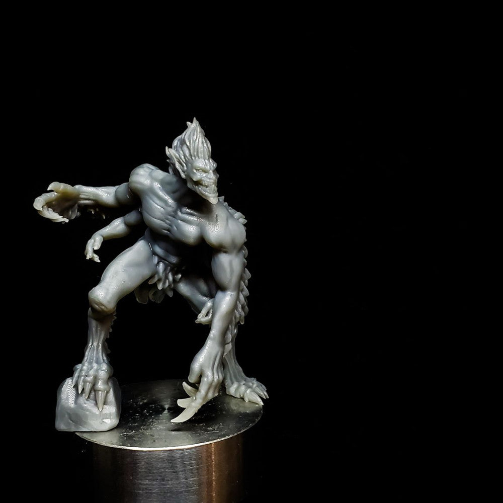 Draegloth, resin miniature, 28mm heroic scale unpainted resin, view 5