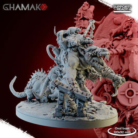 Oni Abomination, resin miniature, 28mm heroic scale unpainted resin