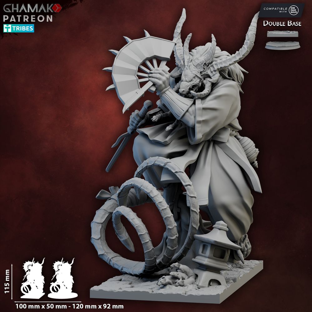 Sakkaku, resin miniature, 28mm heroic scale unpainted resin