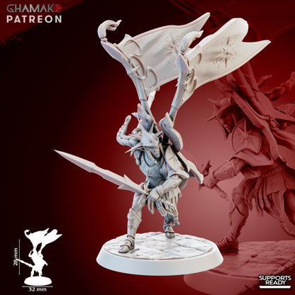 Dragon Scales (5 Units), resin miniature, 28mm heroic scale unpainted resin, view 4