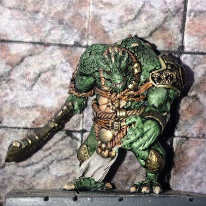 Greater Dragonborn Team (3 Units), resin miniature, 28mm heroic scale unpainted resin, view 5