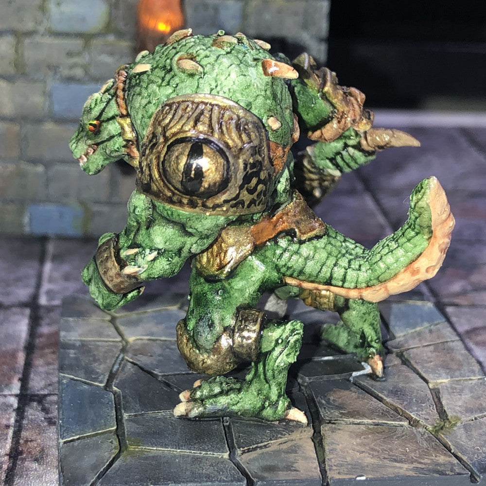 Greater Dragonborn Team (3 Units), resin miniature, 28mm heroic scale unpainted resin, view 6
