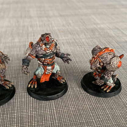 Greater Dragonborn Team (3 Units), resin miniature, 28mm heroic scale unpainted resin, view 7