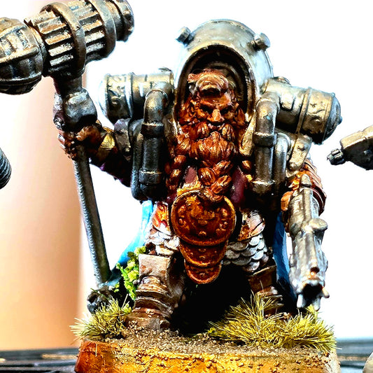 Admiral Runestorm, resin miniature, 28mm heroic scale unpainted resin, view 2