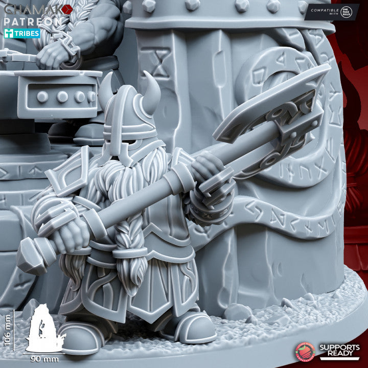 Anvil of the Forgegod, resin miniature, 28mm heroic scale unpainted resin, view 5