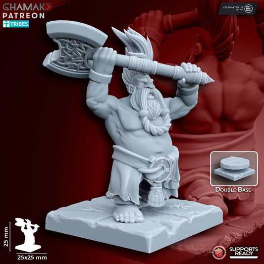 Berzerkers (10 Units), resin miniature, 28mm heroic scale unpainted resin