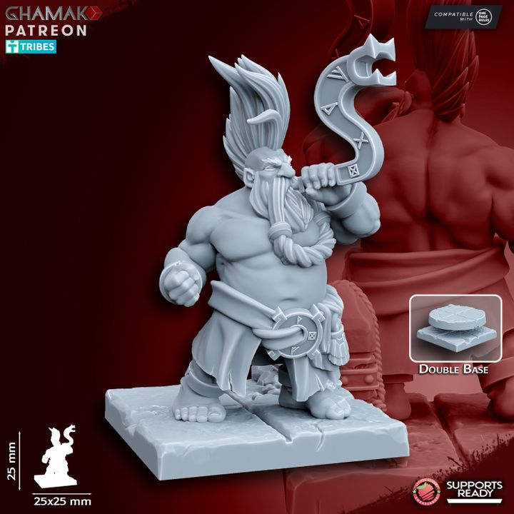 Berzerkers (10 Units), resin miniature, 28mm heroic scale unpainted resin, view 2