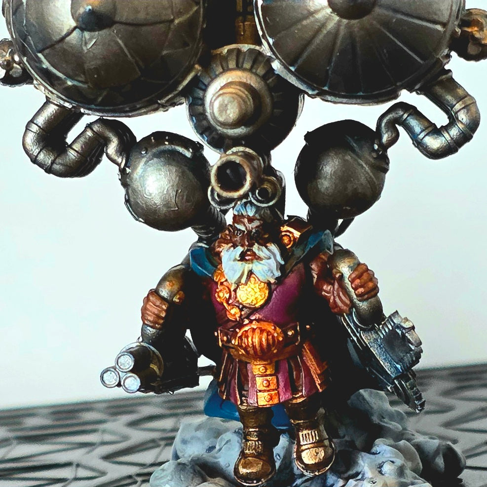 Bjorn Jarl the Flying City, resin miniature, 28mm heroic scale unpainted resin, view 2