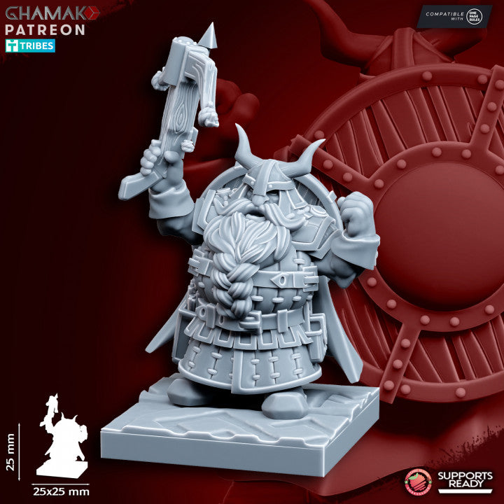 Clan Crossbowmen (10 Units), resin miniature, 28mm heroic scale unpainted resin, view 6
